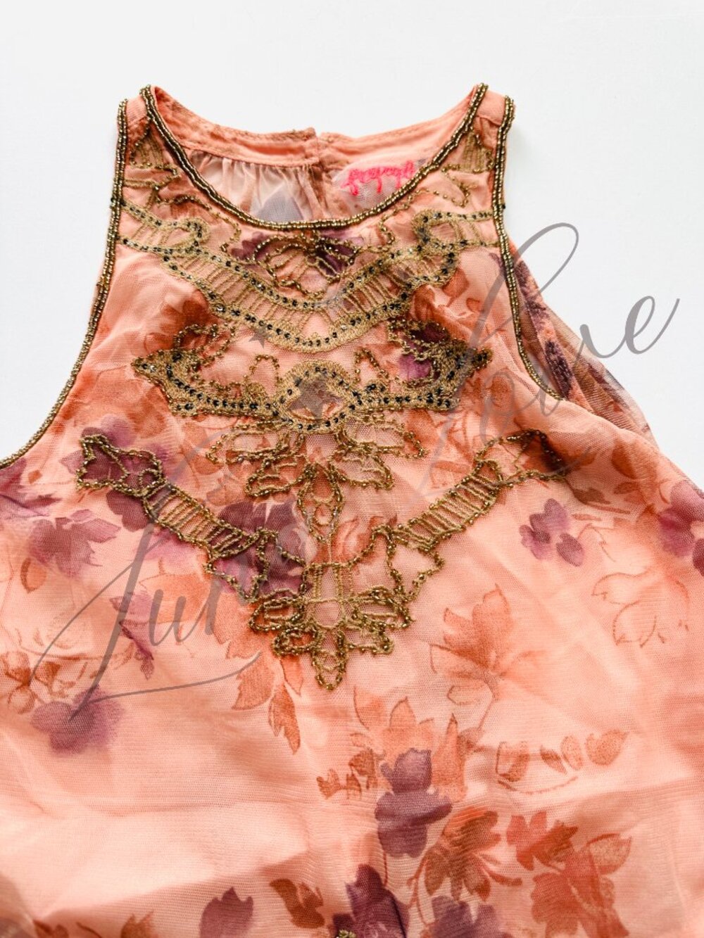 FREE PEOPLE Maple Glow Embellished Sequin Maxi Skirt Set In Pink (size XS) NWT - Picture 4 of 14